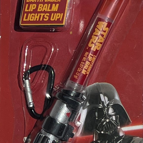 Star Wars Other - Star Wars Lightsaber DARTH VADER Lip Balm Lights Up w/ Carabiner Clip NEW Sealed